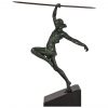 Art Deco sculpture female javelin thrower