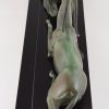 Art Deco naakte vrouw met gazelle Seduction