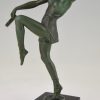 Art Deco sculpture of dancer with tambourine