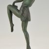 Art Deco sculpture of dancer with tambourine