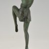 Art Deco sculpture of dancer with tambourine