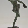 Art Deco sculpture of dancer with tambourine