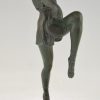 Art Deco sculpture danseuse aux tambourin