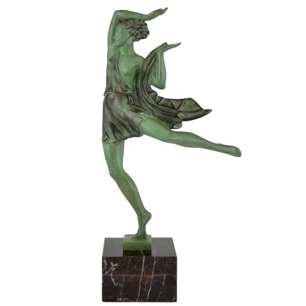 Art Deco sculpture of a female dancer