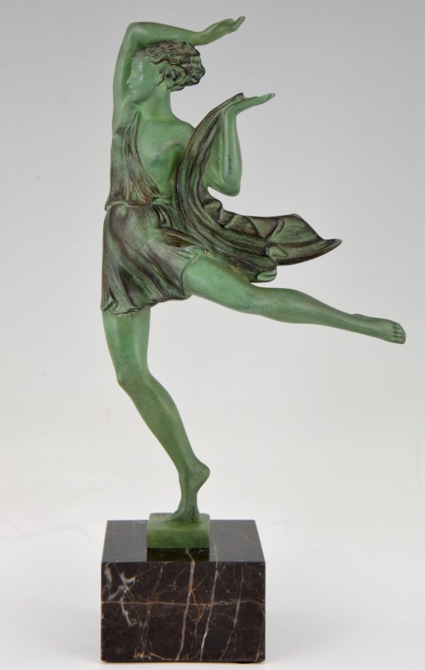 Art Deco sculpture of a female dancer