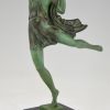 Art Deco sculpture of a female dancer