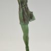 Art Deco sculpture danseuse elegante