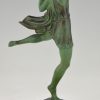 Art Deco sculpture of a female dancer