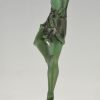 Art Deco sculpture of a female dancer