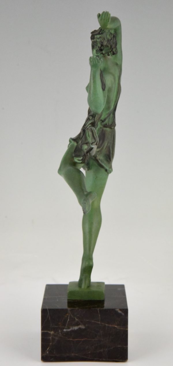 Art Deco sculpture of a female dancer