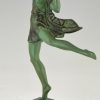 Art Deco sculpture of a female dancer