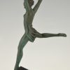 Olympe Art Deco sculptuur rennende vrouw