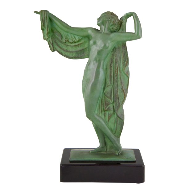 Venus, Art Deco Skulptur Frauenakt Badende