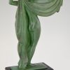 Venus, Art Deco Skulptur Frauenakt Badende