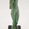 Venus, sculpture Art Deco femme nue aux drapé