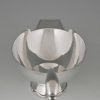 Art Deco silvered swan sauce boat