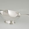 Art Deco silvered swan sauce boat