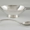 Art Deco silvered swan sauce boat