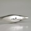 Art Deco silvered swan sauce boat