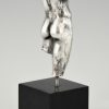 Zilveren sculptuur mannelijk naakt torso