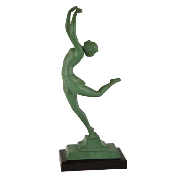 Art Deco sculpture of a dancer.