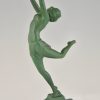 Art Deco sculpture of a dancer.