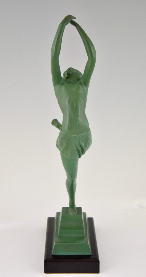 Art Deco sculpture of a dancer.