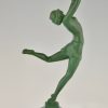 Art Deco sculpture of a dancer.