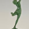 Art Deco sculpture of a dancer.