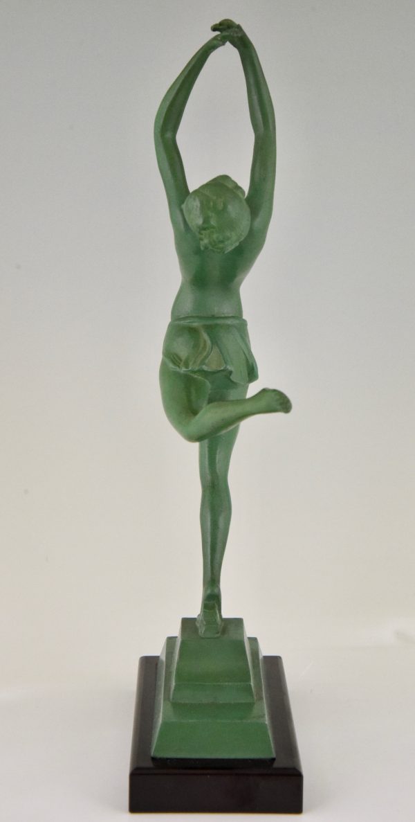 Art Deco sculpture of a dancer.