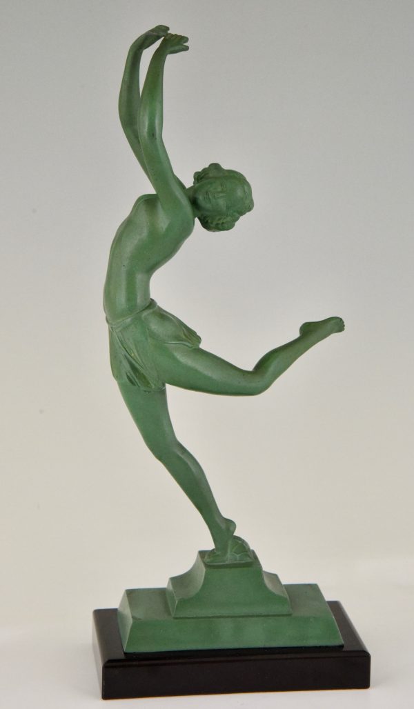 Art Deco sculpture of a dancer.