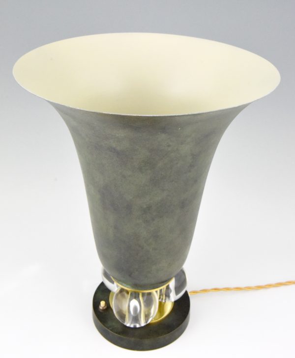 Art Deco uplighter torchiere table lamp