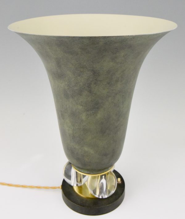 Art Deco uplighter torchiere table lamp
