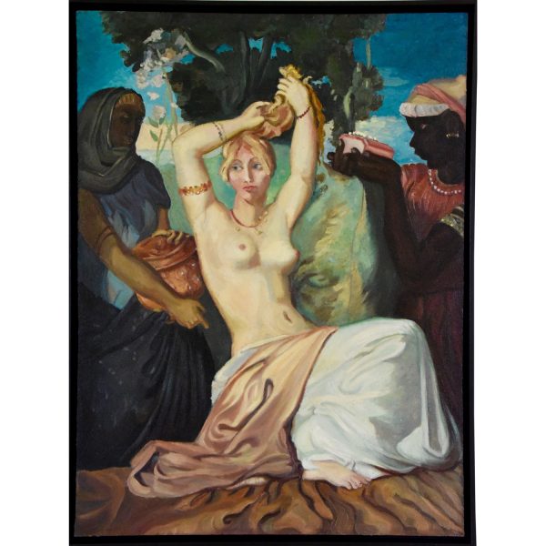 Harem, schilderij naakt met twee slavinnen