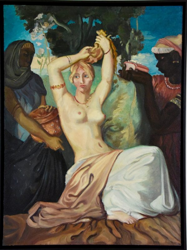 Harem, Gemälde Nackt met zwei Mädchen