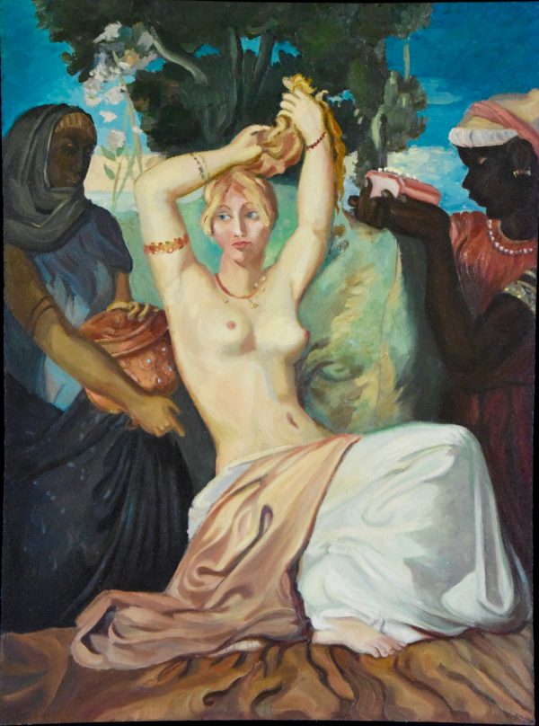 Harem, schilderij naakt met twee slavinnen