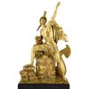 Antique bronze sculpture Ajax defying the Gods
