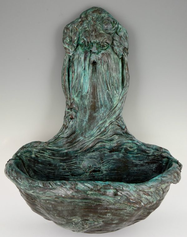 Jugendstil Brunnen Neptun