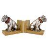 Art Deco bulldog bookends