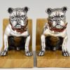 Art Deco bulldog bookends