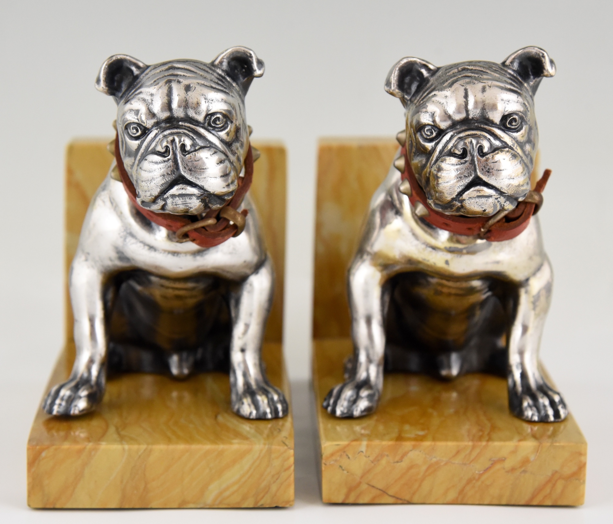 Art Deco bulldog bookends Deconamic