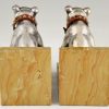 Art Deco bulldog bookends