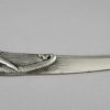 Art Deco verzilverd bronzen briefopener olifant