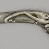 Art Deco silvered bronze letter opener elephant