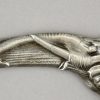 Art Deco silvered bronze letter opener elephant