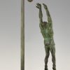 Art Deco sculptuur basketbalspeler