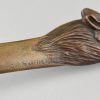 Art Nouveau bronze letter opener bookmark with rooster