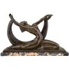 Art Deco sculptuur naakte danseres met sluier