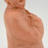 Art Deco terra cotta sculpture Chinese man  