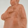 Art Deco terracotta sculptuur Chinese man